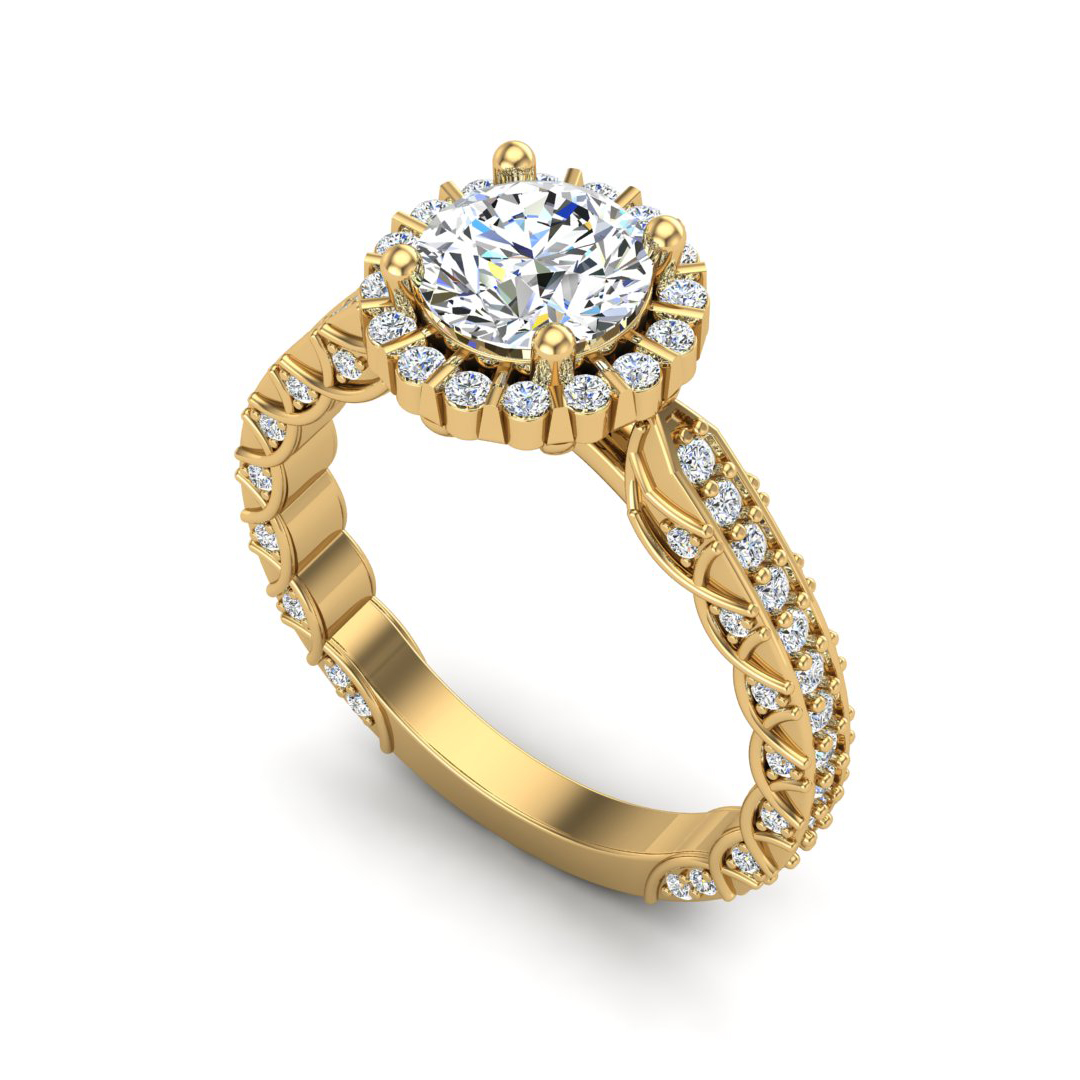Sutton Halo Engagement Ring